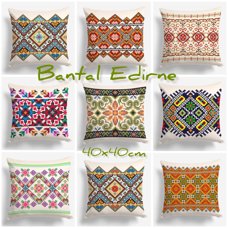 BANTAL SOFA PRINT MOTIF TURKI TURKISH EDIRNE 40X40 CM