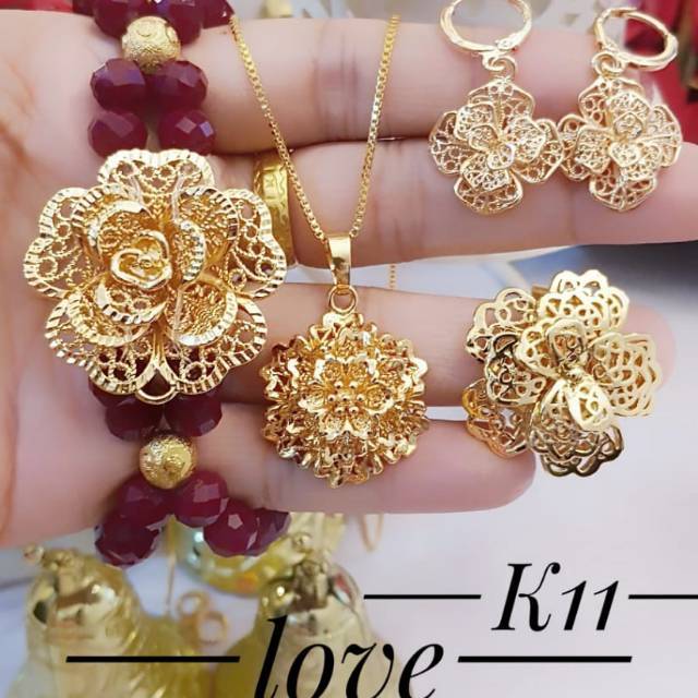 Xuping gelang tangan lapis emas 24k 1446