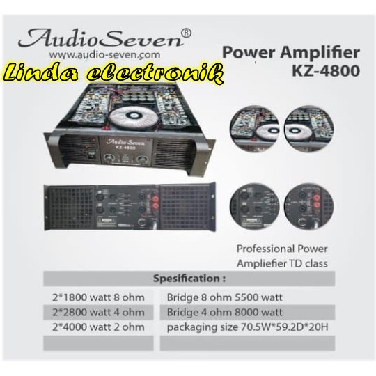 power Audio seven Kz 4800 original audio seven kz4800