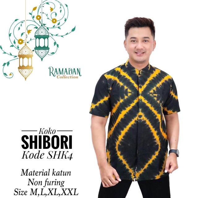Kemeja Koko Shibori