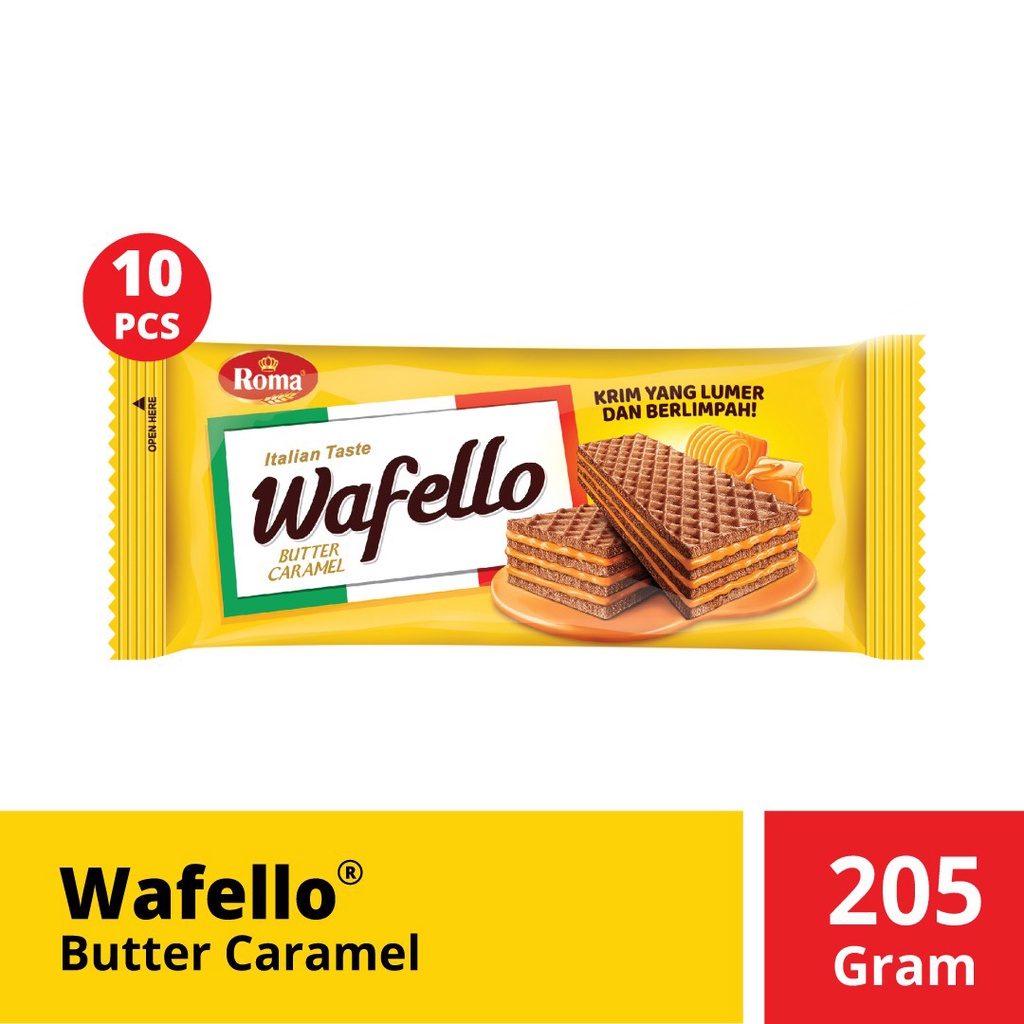 

Wafello Butter Caramel 20.5gr x 10 Sachet