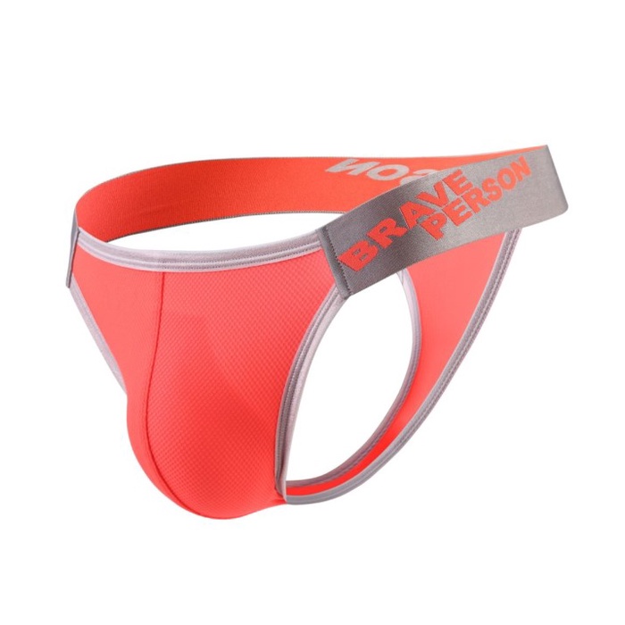 [MURAH] [COD] Celana Dalam Pria, Thong Pria - BRAVE PERSON - Celana Dalam Pria Sexy - Orange, S