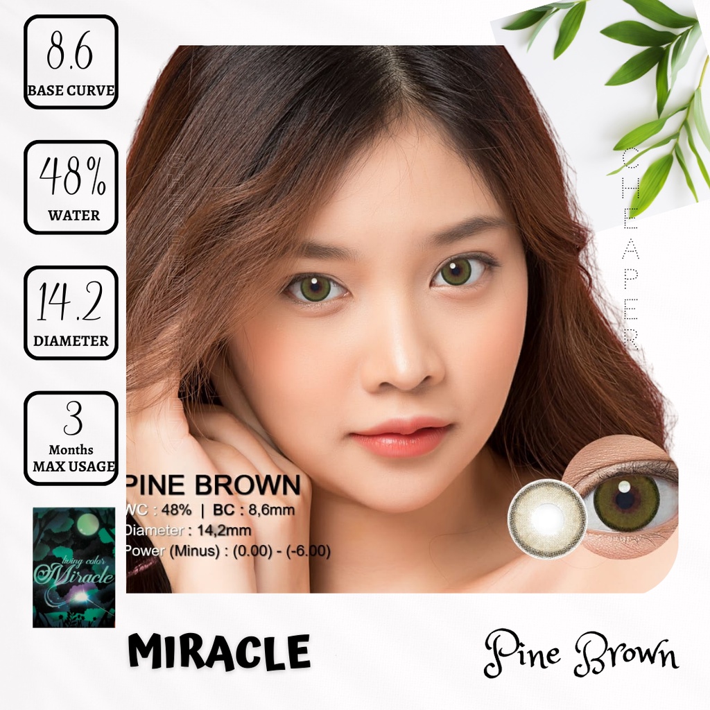 SOFTLENS LIVING COLOR - MIRACLE 14.20 MM MINUS -0.50 SD -2.75