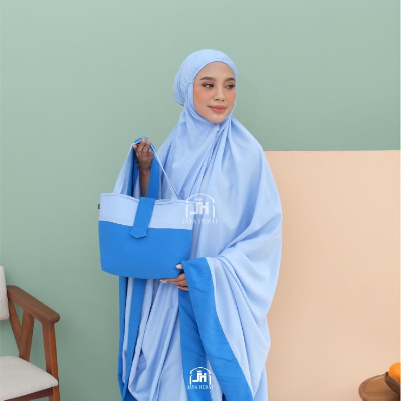 MUKENA JUMBO KATUN RAYON POLOS MUKENA BALI DEWASA TRAVELING