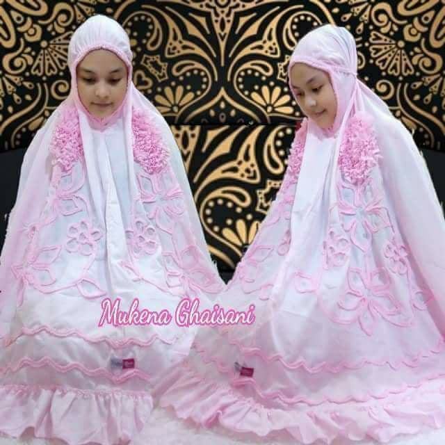 Mukena GHAISANI Sweet Heart Pink Edition