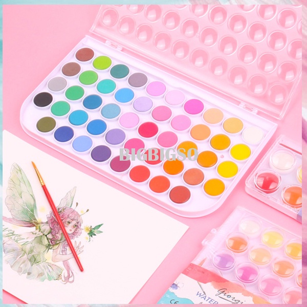 

Cat Air Solid Cat Lukis 1 Set Cat Air Padat Water Color Cake