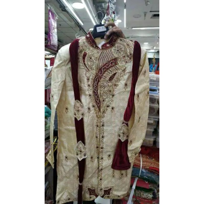 sherwani cowok lengkap / baju india laki laki / baju india cowok / jippa / baju cowok india