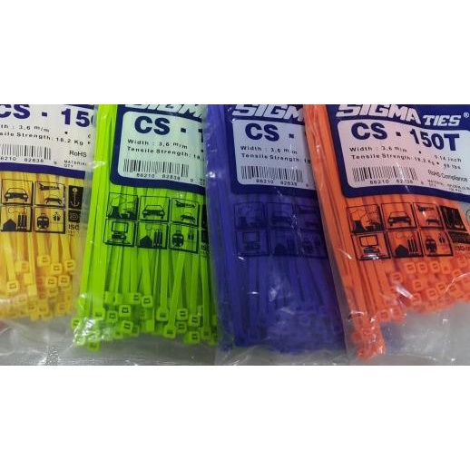 

➵ Kabel Ties / Kabel Tis / Cable Tie CS 150 T Warna 15cm SIGMA ☝