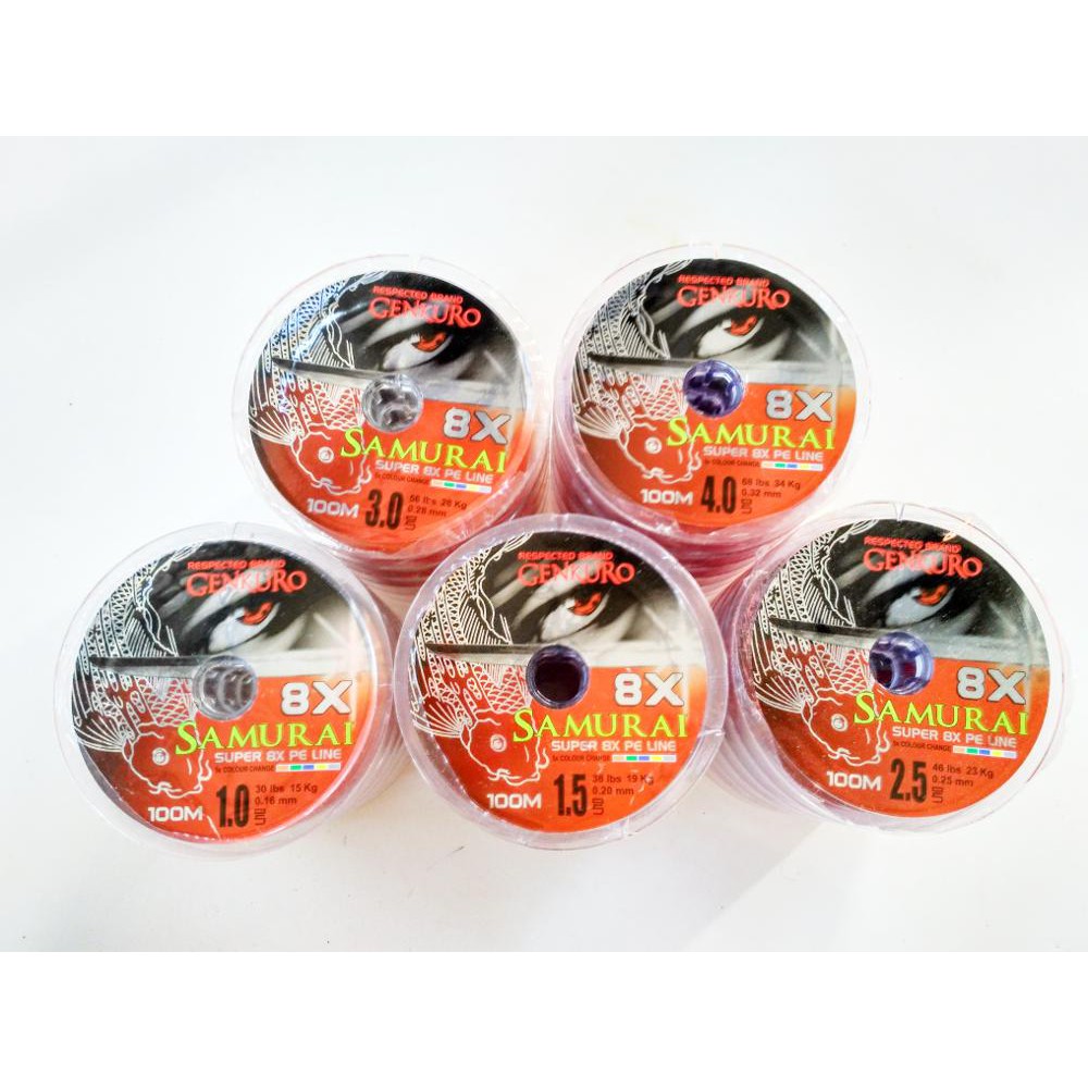 Senar Pancing Genkuro Samurai 8x PE