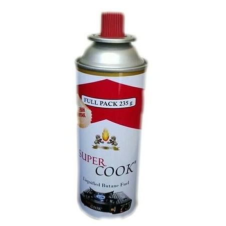 SUPER COOK Liquified Butane Full Gas Tabung Kecil