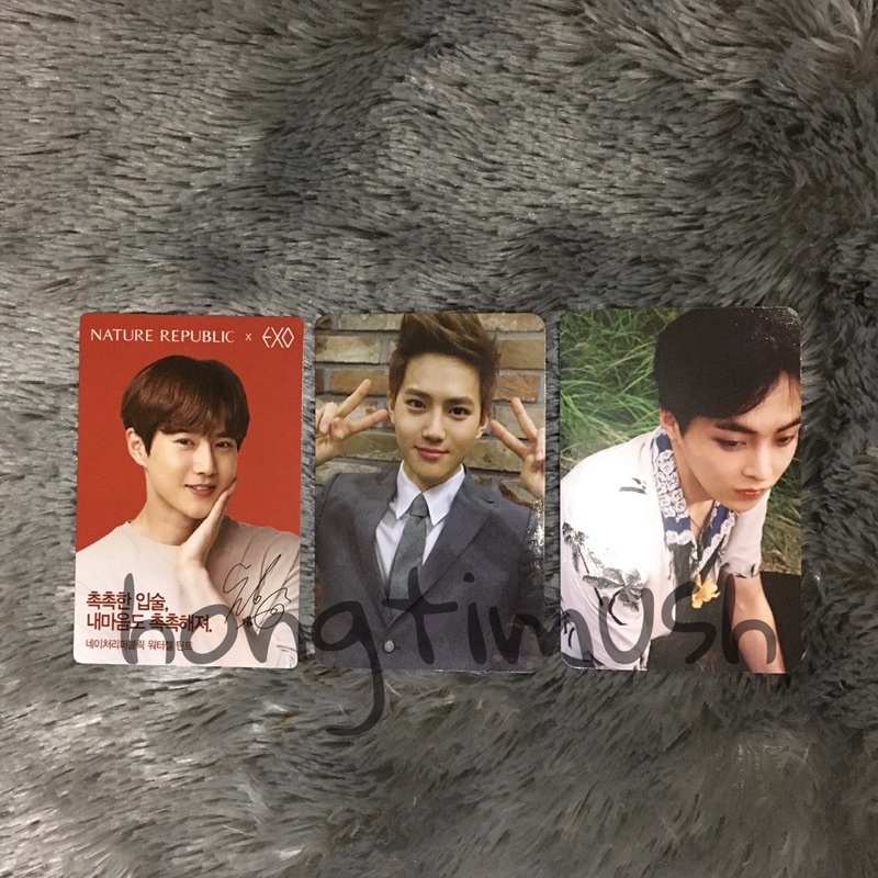 PC Photocard Album EXO Suho Xiumin Growl Kokobop Nature Republic Natrep