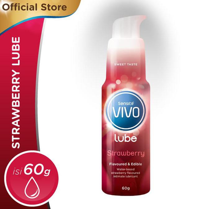 Vivo Strawberry Lube - Pelumas rasa strawberry- Lubricant- Condom