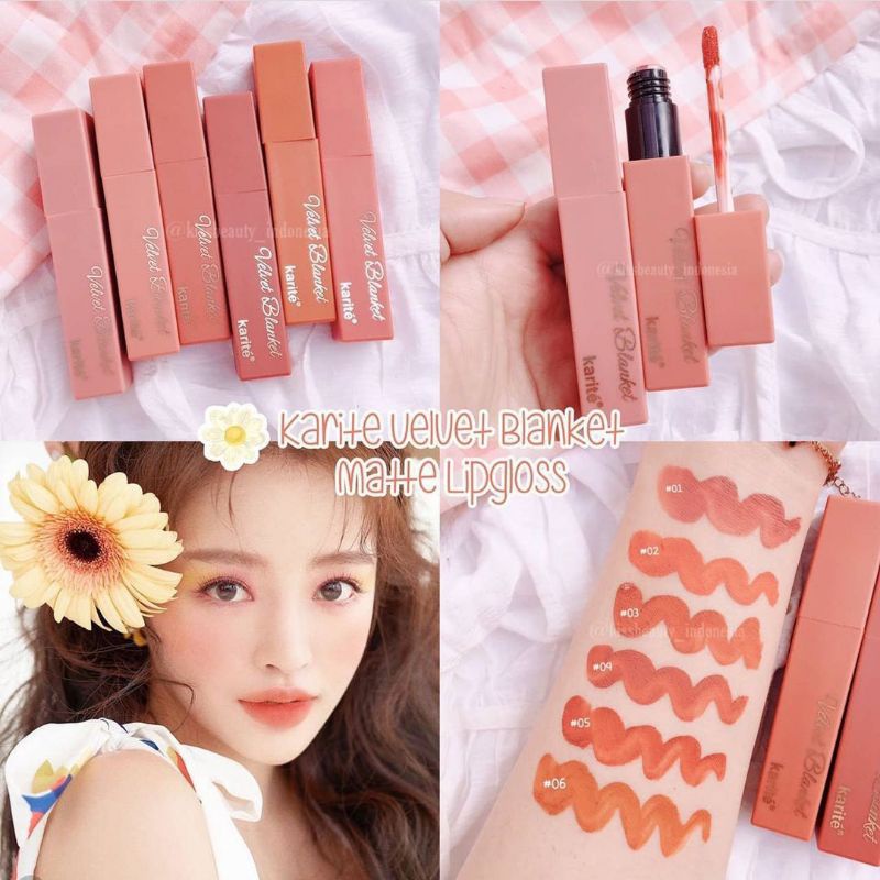 BEST SELLER LIP GLOSS MATTE BLANKET WATERPROOF  PER 6PCS NO.7827