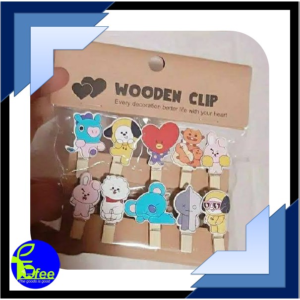 [IMPORT] Wooden Clip Karakter Lucu II 35g