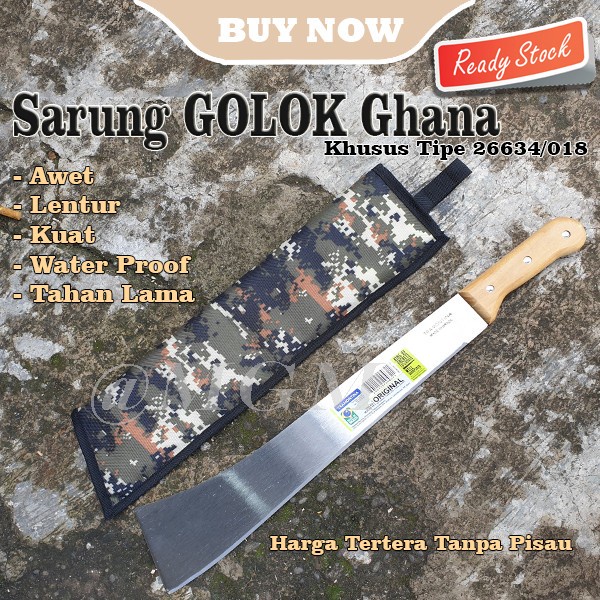 Sarung Golok Ghana Tramontina 26634/018 machete cover pisau model UFO