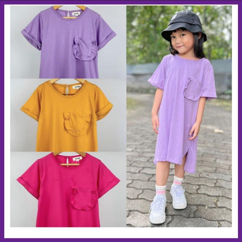 BEFAST - ZTL OOTD Dress HOLEA / dress anak rumi / Dress Midi Anak Perempuan / OOTD Anak-Anak Perempuan Kekinian / Terbaru 2022 / Outfit Ala Anak-Anak Korean Style / Dress Polos Casual / Pakaian Anak Perempuan Lengan Pendek