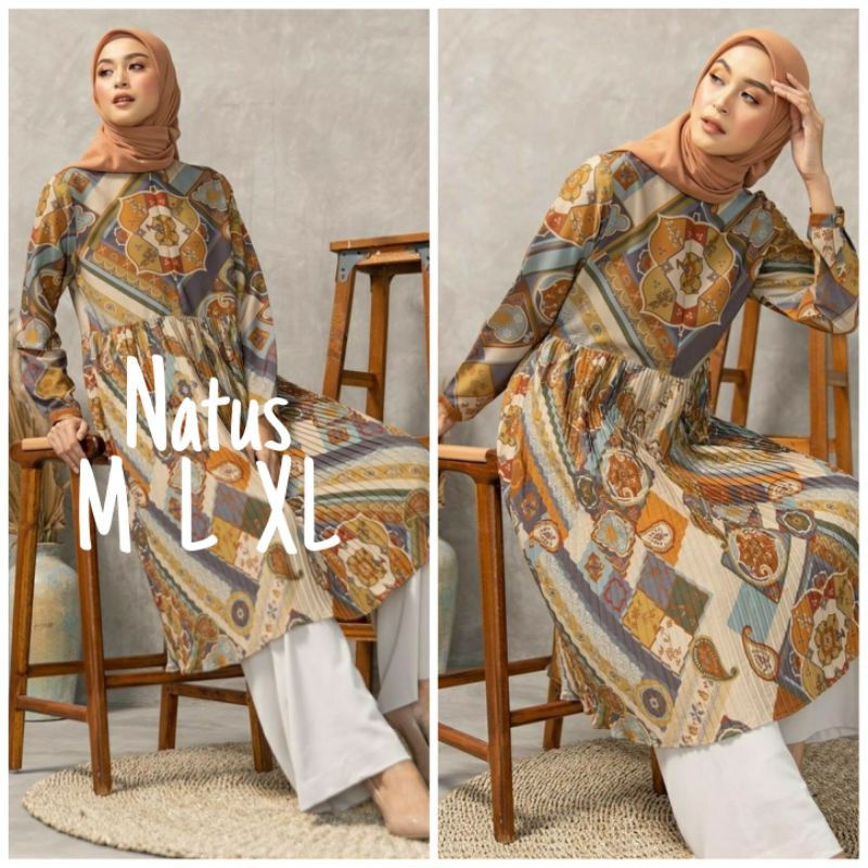 Sahara Pleats Tunik Heaven Lights