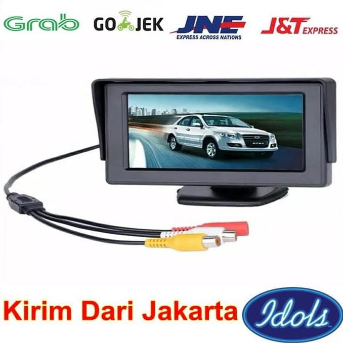 CAR MONITOR 4.3 Inch TFT LCD, untuk DVD, CCTV, Kamera Parkir Mobil