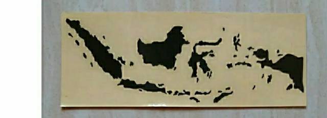 Sticker cutting sticker kaca mobil sticker peta Indonesia