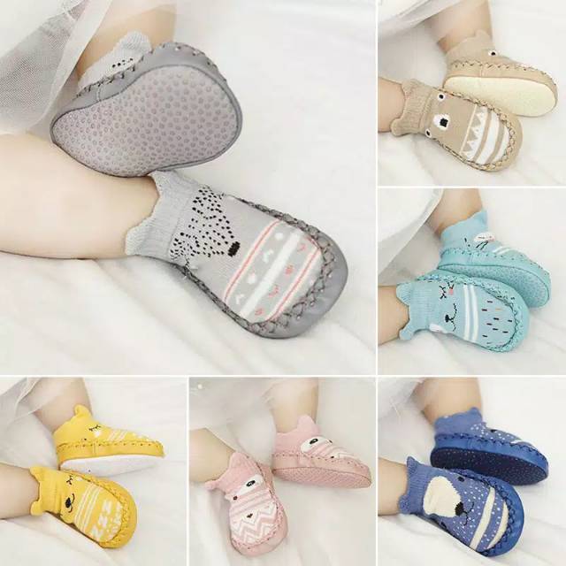 Kaos kaki korea size (0_12 Bulan) //Kaos kaki sepatu anti selip Baby  original import