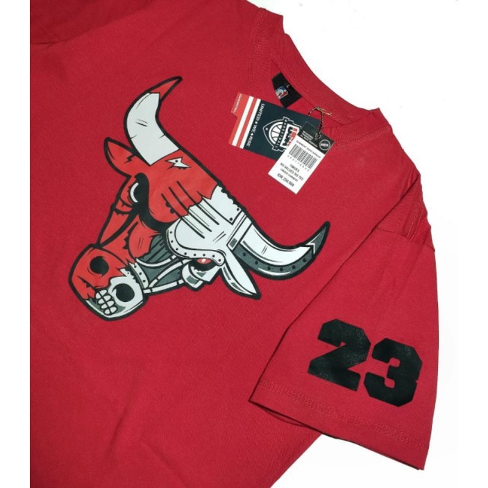 KAOS T-SHIRT CHICAGO BULLS GLOW IN THE DARK FULLTAG &amp; LEBEL