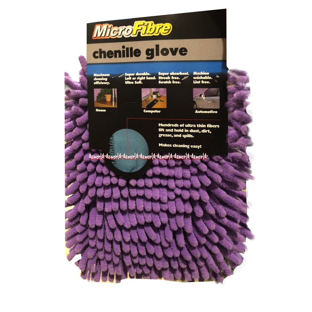 Microfiber Chenille Glove Sarung Tangan Lap Premium Multifungsi