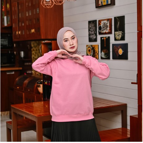 BASIC SWEATER O NECK - SWEATER LEMBUT TERLARIS