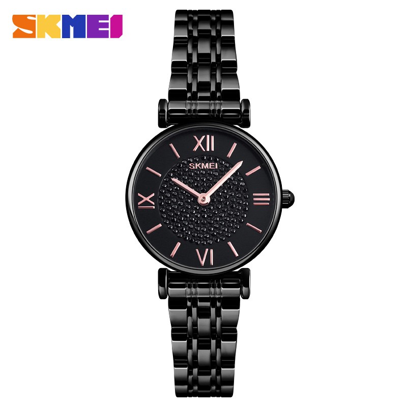 Jam Tangan Wanita / SKMEI 1533 Analog Stainless Steel / Jam Tangan Analog Original / SKMEI