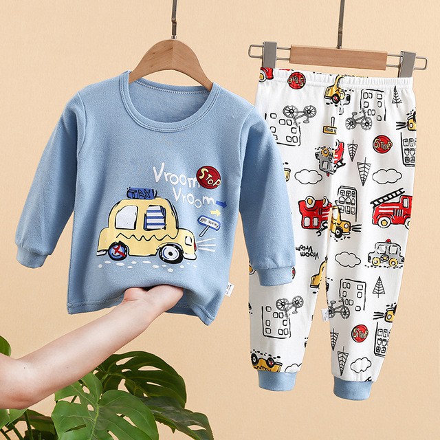 Hansen Gallery COD Setelan Baju Tidur Anak Baju Jumper Pyama Anak Korea Import HG 033