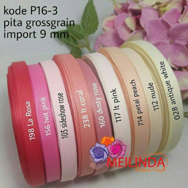 

Pita grossgrain import premium. Dijual per 5 yard