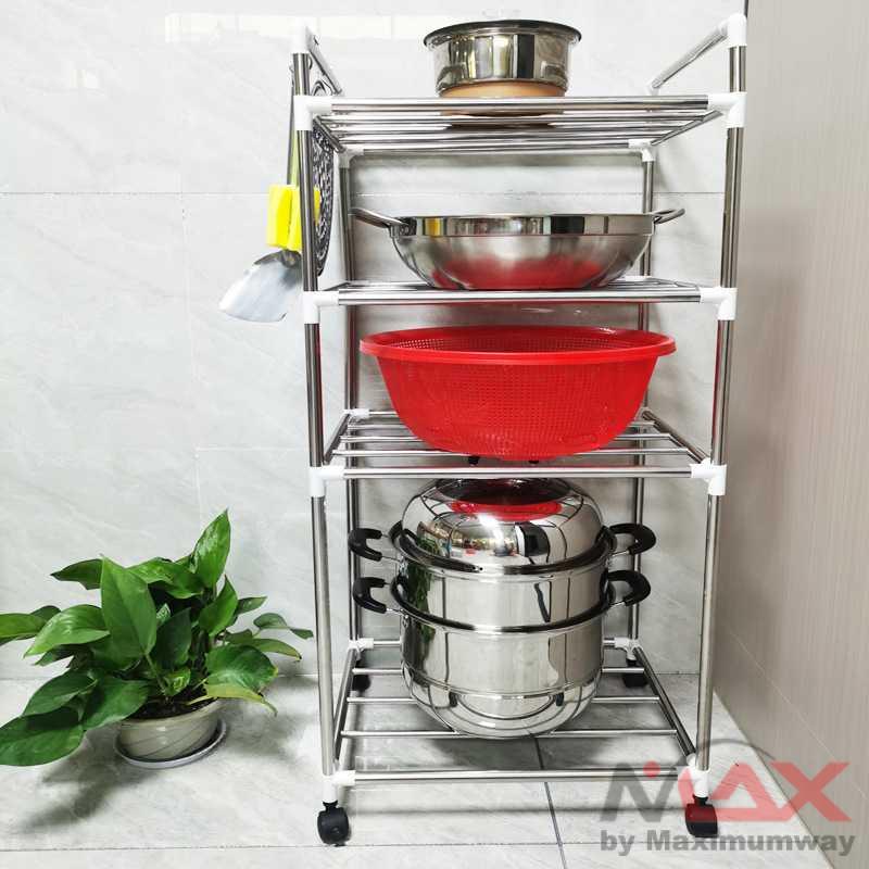 POLBEST Rak Tingkat Dapur Kitchen Storage Rack 5 Layer - 50801 Warna Silver