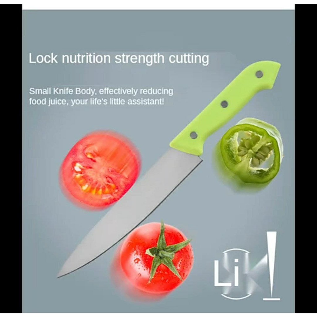 Ready 4 set pisau Korea super tajam dengan Talenan free sendok nasi