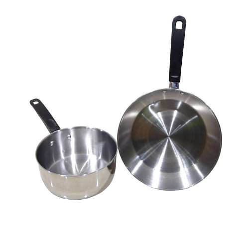 MASPION PANDA FIT A SET MILK PAN 16CM &amp; FRY PAN 20CM