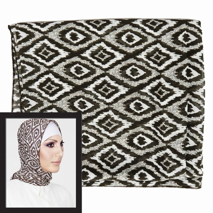 Hijab / Jilbab Wanita Poponina Monogram Scarf