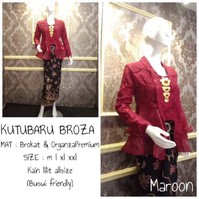 HARGA PROMO!!!!! KUTUBARU BROZA/ KUTUBARU BROKAT /KUTUBARU MODERN /KEBAYA SERAGAM /KEBAYA MODERN