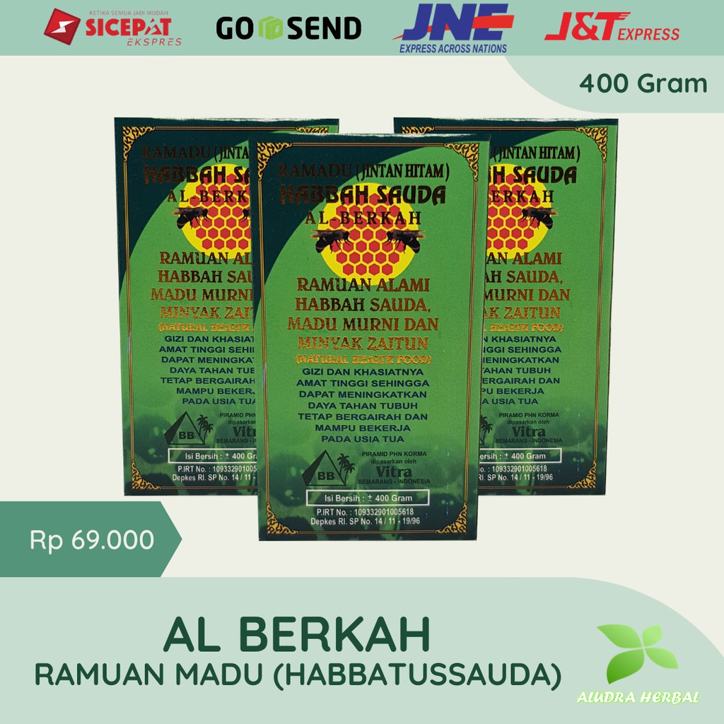 

Ramadu (Jintan Hitam) Habba Sauda Al Berkah 400 Gram Asli Original