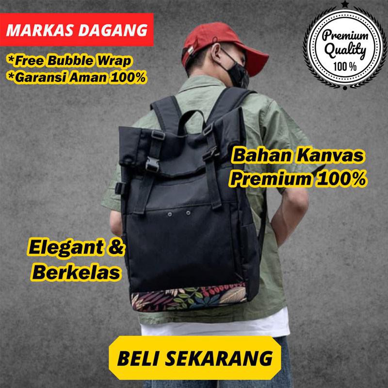Jual TAS PUNGGUNG PRIA TAS BACKPACK COWOK TAS KULIT PRIA TAS RANSEL