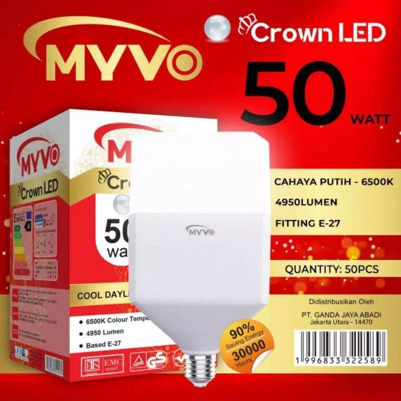 LAMPU LED BOHLAM Myvo 40 Watt / 50 Watt MYVO CROWN LED