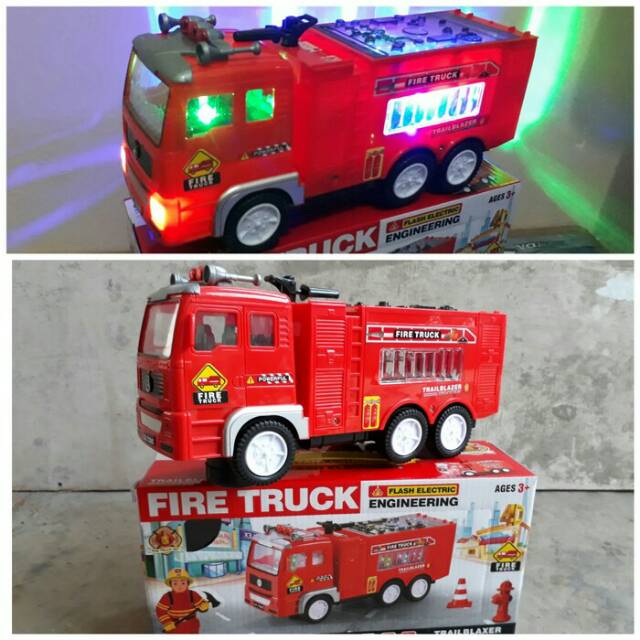 Mainan Mobil Pemadam Kebakaran Fire Truck Bump Go 