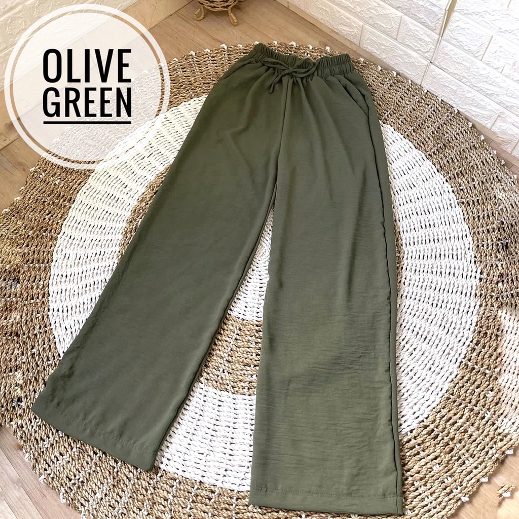 TRIVELA - Hanna Kulot Cringkel Full Karet Premium ANTI NGATUNG / Kulot Jeans Premium Highwaist SJJ