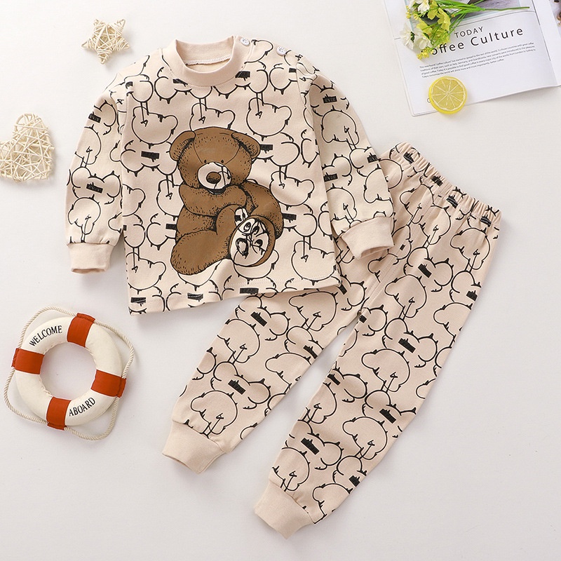 Cherry COD Baju Tidur Anak Import / Setelan Piyama Anak Import / Baju Anak Laki Laki / Baju Anak Perempuan PY56