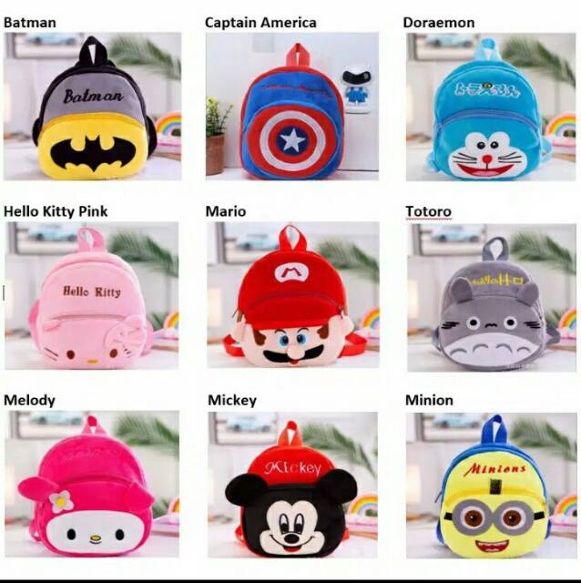 Tas ransel gambar anak2