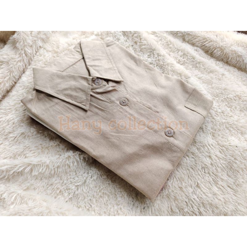 KEMEJA LENGAN PANJANG//LEA SHIRT KEMEJA OVERSIZED// Misty Long Shirt Kemeja Wanita-Milo