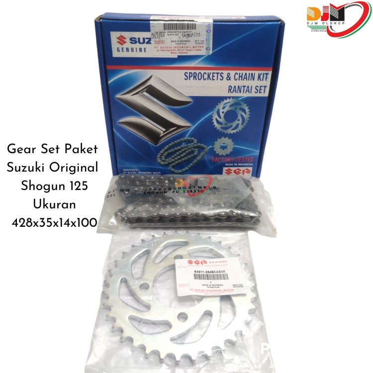 Gear Set Paket Suzuki Shogun 125 Smash 110 Original SGP 2700-20G61-KIT