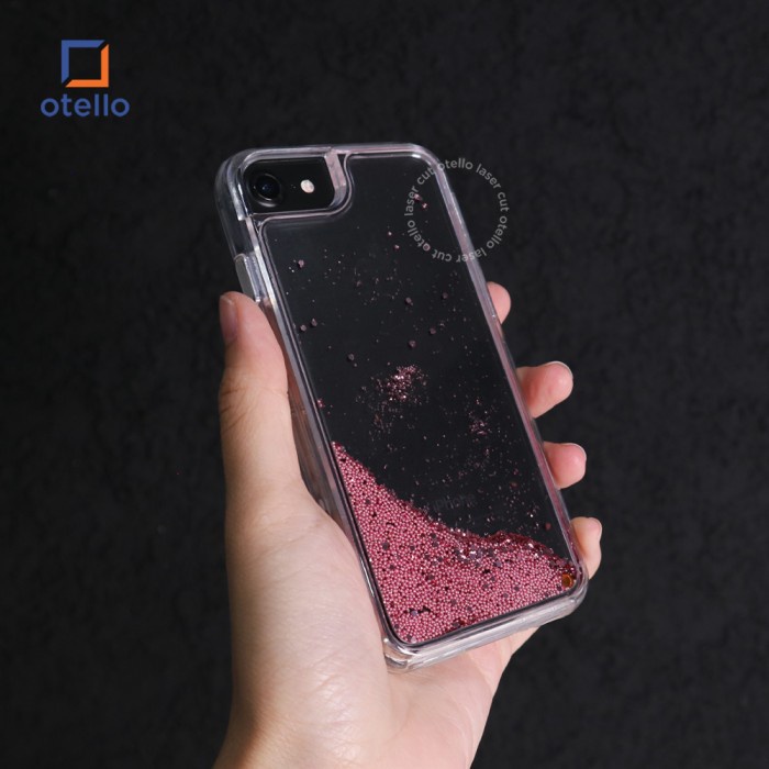 Otello Pink Liquid Glitter Premium Casing iPhone Case Exclusive