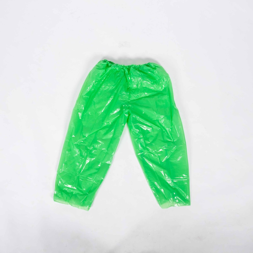 Jas hujan setelan celana plastik sekali pakai / disposable raincoat / Merpati