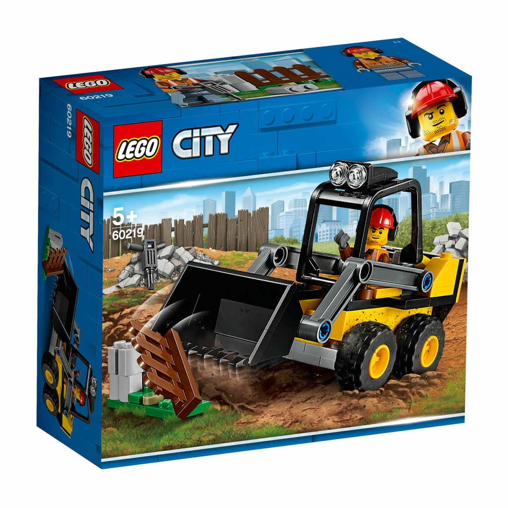 LEGO City - 60219 Construction Loader Set Building Kid Toy Truck Vehicles Farm Forklift Transport Fa