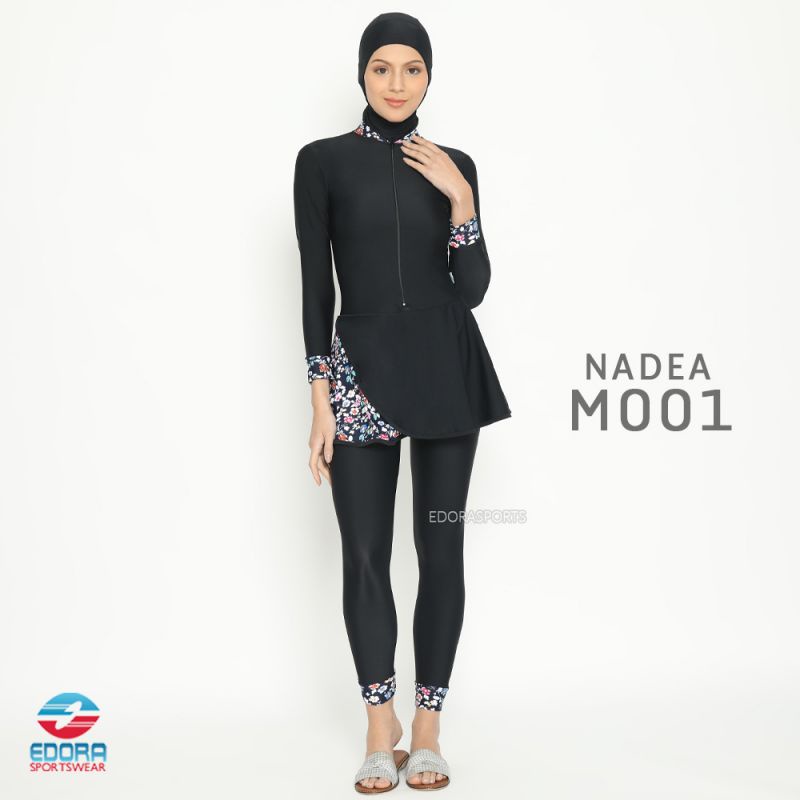 Edora Sportswear Nadea M001 - Baju Renang Wanita - Baju Diving Wanita - Setelan Renang Muslimah