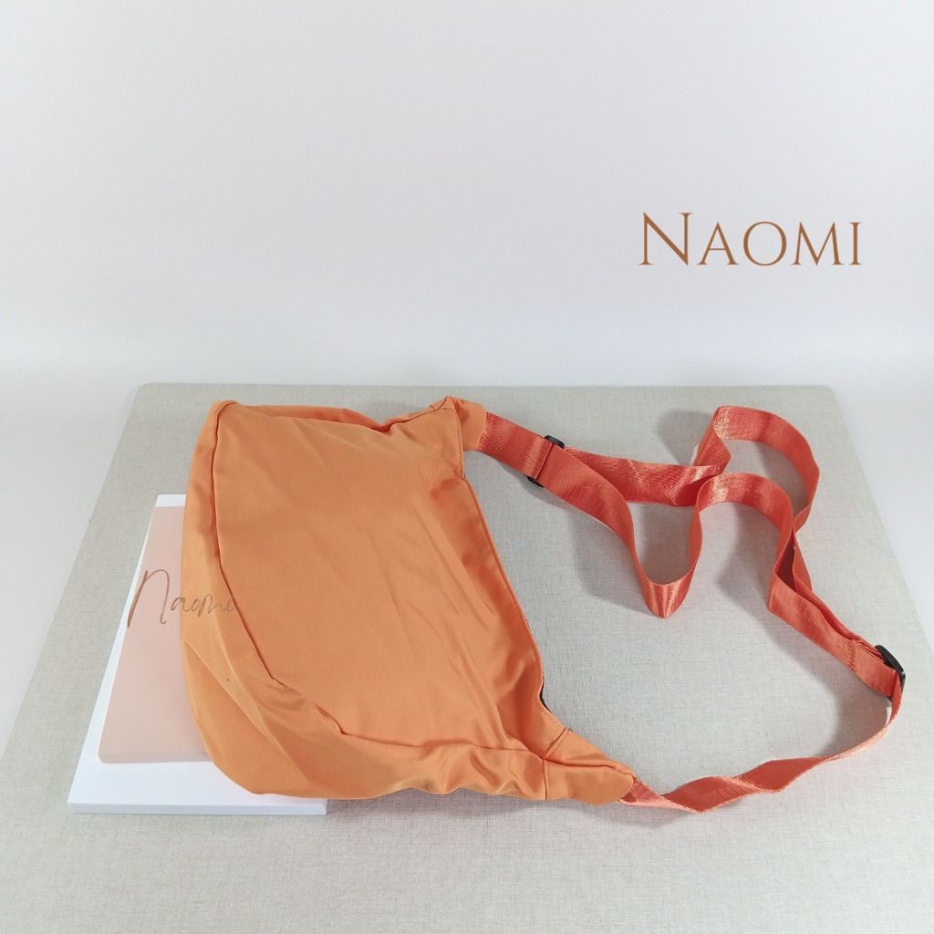 NAOMI - Sling Bag Impor Amoura - Tas Wanita - Tas Fashion Wanita - Tas Canvas - Tas Selempang - tas kain katun -  tas besar - tas santai - Tas Wanita