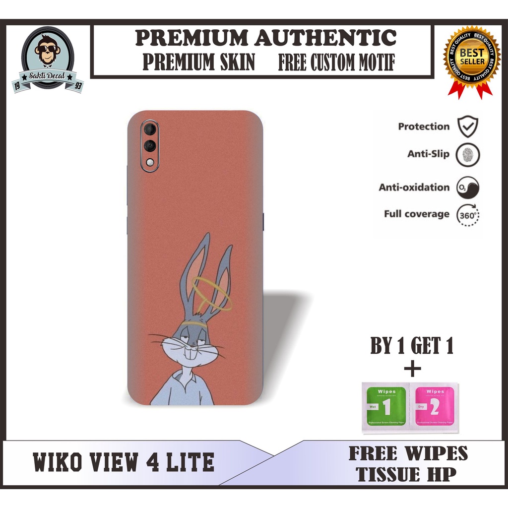 PREMIUM SKIN HANDPHONE WIKO VIEW 4 LITE MOTIF LUCU// SKIN CASE KEKINIAN LUCU